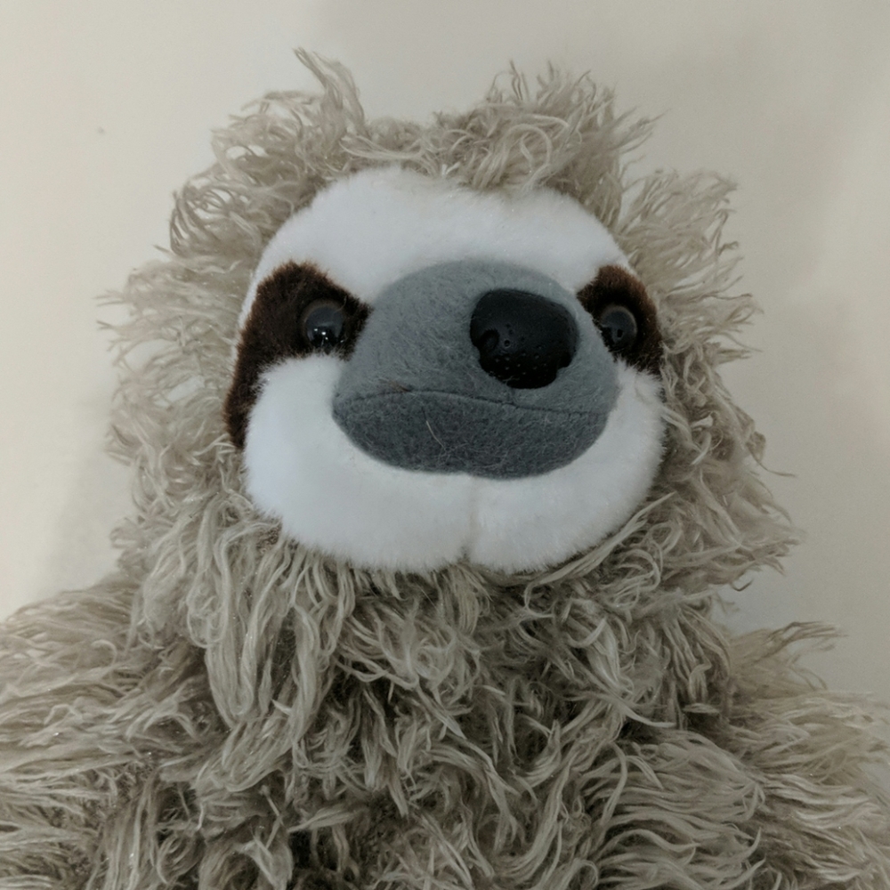 Wild Republic Cuddlekins 3 Toed Sloth Plushy NWT
